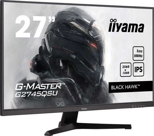 iiyama G-MASTER G2745QSU-B2 flatscreen-pc 68,6 cm (27") 2560 x 1440 pixels Breedbeeld Quad HD LED Zwart