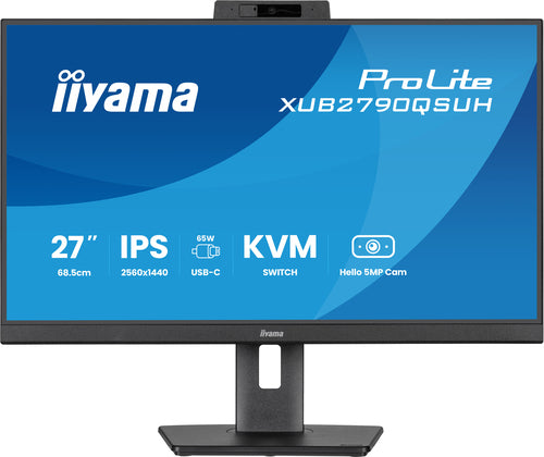 iiyama ProLite XUB2790QSUH-B2 écran plat de PC 68,6 cm (27") 2560 x 1440 pixels Quad HD LED Noir
