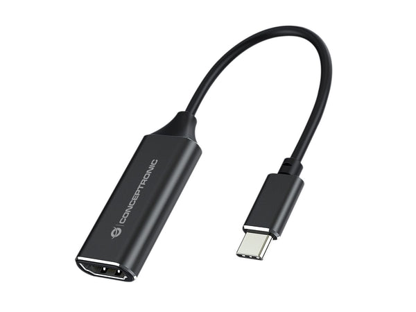 Conceptronic ABBY03B HDMI Type A (Standard) to USB Type-C Video Cable and Adapter - Black