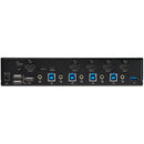 StarTech.com Commutateur KVM HDMI à 4 Ports - Moniteur Unique 4K 60Hz Ultra HDR - Commutateur KVM de Bureau HDMI 2.0 avec Hub USB 3.0 à 2 Ports (5Gbps) et 4x USB 2.0 HID, Audio - TAA