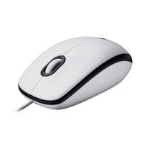 Logitech M100 | Bekabelde Muis | Links- en Rechtshandig | USB-A | 1000 DPI | Wit