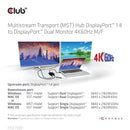 CLUB3D CSV-7220 câble vidéo et adaptateur 1 m DisplayPort HDMI + DisplayPort Gris