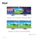 CLUB3D CSV-7220 câble vidéo et adaptateur 1 m DisplayPort HDMI + DisplayPort Gris