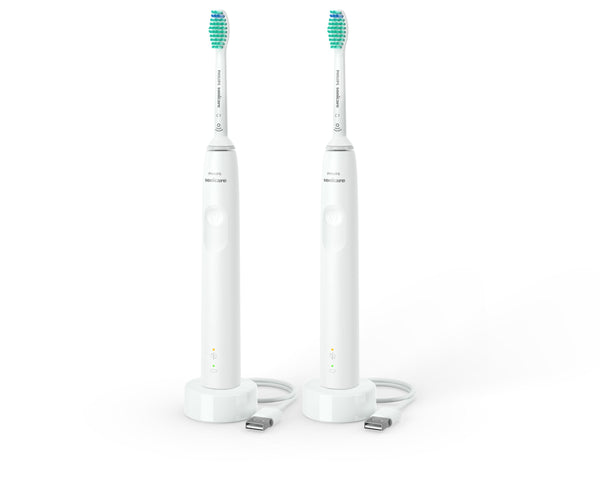 Philips 3000 series 3100 series HX3675/13 2x Brosses à dents électriques - Blanche