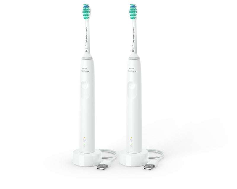 Philips 3000 series 3100 series HX3675/13 2x Brosses à dents électriques - Blanche