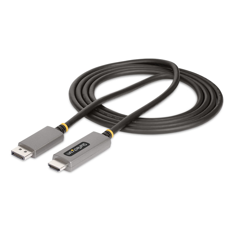 StarTech.com Câble Adaptateur DisplayPort vers HDMI, 8K 60Hz, 4K 144Hz, HDR10, DP 1.4 vers HDMI 2.1 - Convertisseur Vidéo Actif, Adaptateur DisplayPort vers Moniteur HDMI - Cordon DisplayPort vers HDMI M/M