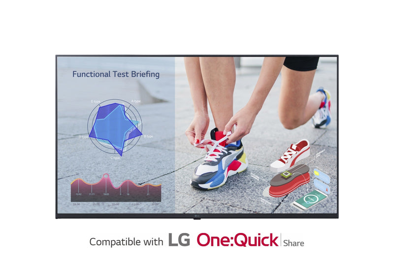 LG 43UL3J-M Écran d'affichage dynamique Écran plat de signalisation numérique 109,2 cm (43") LCD Wifi 300 cd/m² 4K Ultra HD Bleu WebOS 16/7