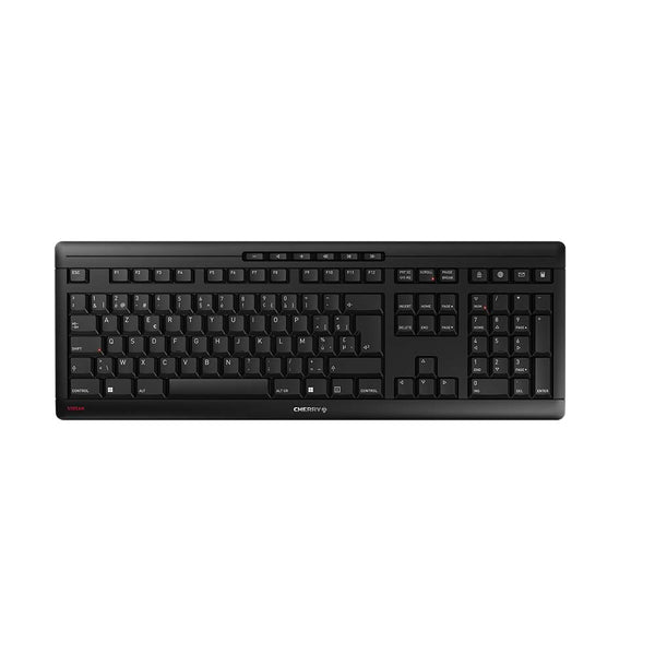 CHERRY Stream Wireless clavier Universel FR sans fil +USB AZERTY Belge Noir