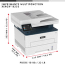 Xerox B235 copie/impression/numérisation/télécopie recto verso sans fil A4, 34 ppm, PS3 PCL5e/6, chargeur automatique de documents, 2 magasins, total 251 feuilles