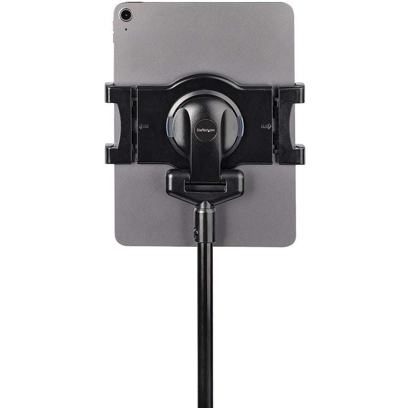 StarTech.com Mobile Tablet Stand with Lockable Wheels - Adjustable Height - Universal Tablet Stand for 7 to 11-inch Tablets, Tablet Holder with Detachable Tray