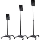 StarTech.com Mobile Tablet Stand with Lockable Wheels - Adjustable Height - Universal Tablet Stand for 7 to 11-inch Tablets, Tablet Holder with Detachable Tray