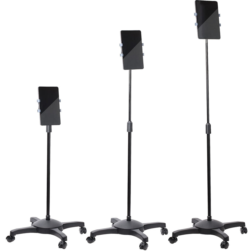 StarTech.com Mobile Tablet Stand with Lockable Wheels - Adjustable Height - Universal Tablet Stand for 7 to 11-inch Tablets, Tablet Holder with Detachable Tray