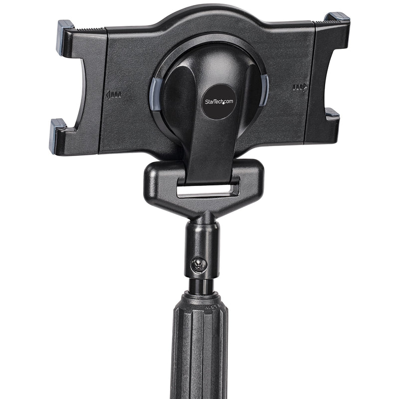 StarTech.com Mobile Tablet Stand with Lockable Wheels - Adjustable Height - Universal Tablet Stand for 7 to 11-inch Tablets, Tablet Holder with Detachable Tray