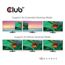 CLUB3D CSV-1564W65 station d'accueil USB 3.2 Gen 1 (3.1 Gen 1) Type-C Noir