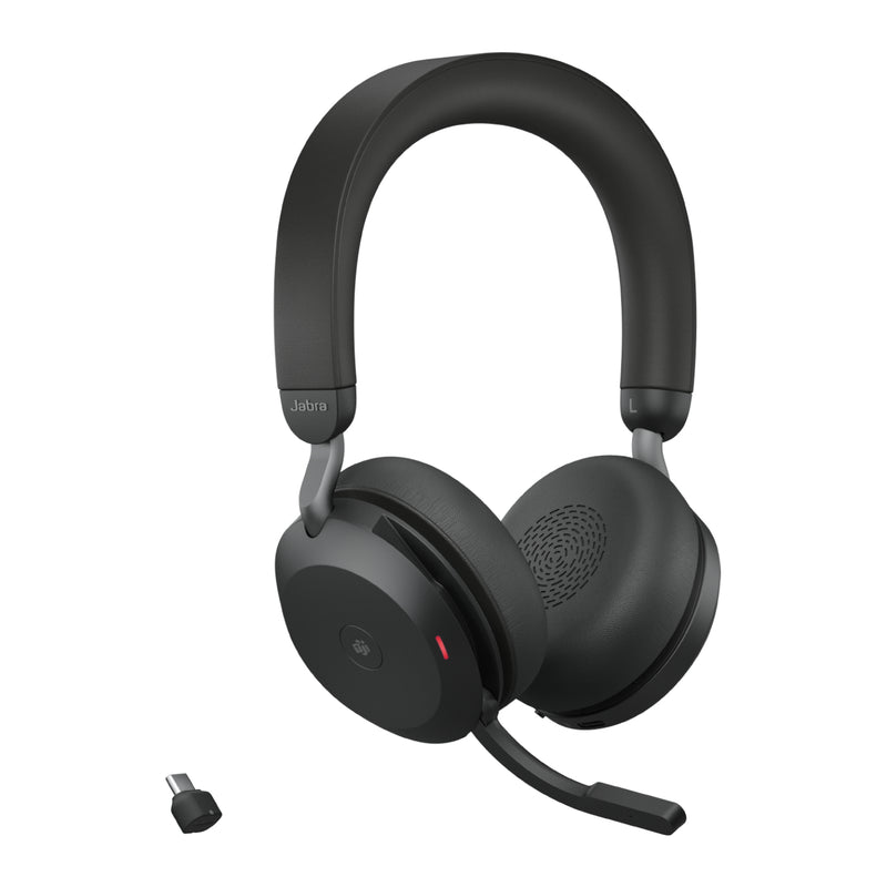 Jabra Evolve2 75 Casque Sans fil Arceau Bureau/Centre d'appels Bluetooth Noir