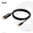 CLUB3D CAC-1334 câble vidéo et adaptateur 1,8 m HDMI Type A (Standard) USB Type-C Noir