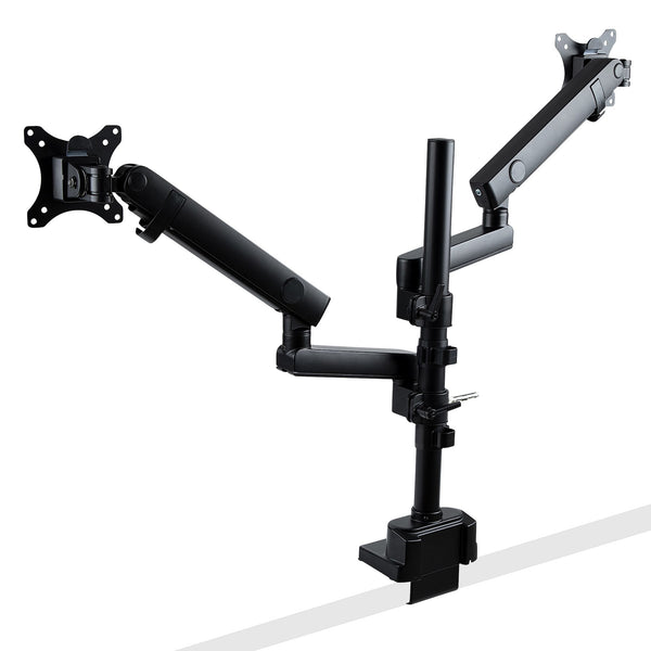 StarTech.com Dual Monitor PC Mount - Dual Monitor Arm VESA - 32" 8kg - Vertically Stackable - Holds 2 Screens Height Adjustable/Articulating - Clamp/Eyelet Mount