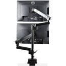 StarTech.com Dual Monitor PC Mount - Dual Monitor Arm VESA - 32" 8kg - Vertically Stackable - Holds 2 Screens Height Adjustable/Articulating - Clamp/Eyelet Mount