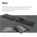 CLUB3D CSV-1566 station d'accueil USB 3.2 Gen 1 (3.1 Gen 1) Type-C Noir