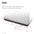 CLUB3D CSV-1566 station d'accueil USB 3.2 Gen 1 (3.1 Gen 1) Type-C Noir