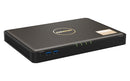 QNAP TBS-464 NAS Desktop Intel® Celeron® N5105 8 GB DDR4 0 TB QNAP Turbo System Zwart