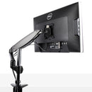 StarTech.com Eenvoudige PC-monitorbeugel - VESA-monitorarm - 32" of 49" (32:9) desktopmonitorbeugel / 8 kg - in hoogte verstelbare/scharnierende monitorhouder - klem-/oogbevestiging