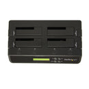 StarTech.com Duplicateur et Effaceur de Disques Durs à 4 baies, Cloneur/Copieur Autonome de HDD/SSD 1:3 SATA, Station d'Accueil USB 3.0 - eSATA vers SATA, Duplicateur de Disques Durs, Conception Sans Outillage