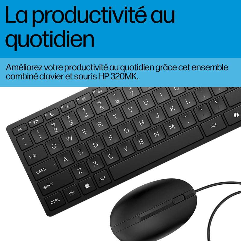 HP Souris et clavier Wired Desktop 320MK