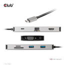 CLUB3D CSV-1594 station d'accueil USB 3.2 Gen 1 (3.1 Gen 1) Type-C Noir, Gris