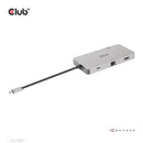 CLUB3D CSV-1594 station d'accueil USB 3.2 Gen 1 (3.1 Gen 1) Type-C Noir, Gris