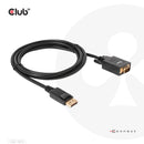 CLUB3D CAC-1012 câble vidéo et adaptateur 2 m DisplayPort VGA (D-Sub) Noir