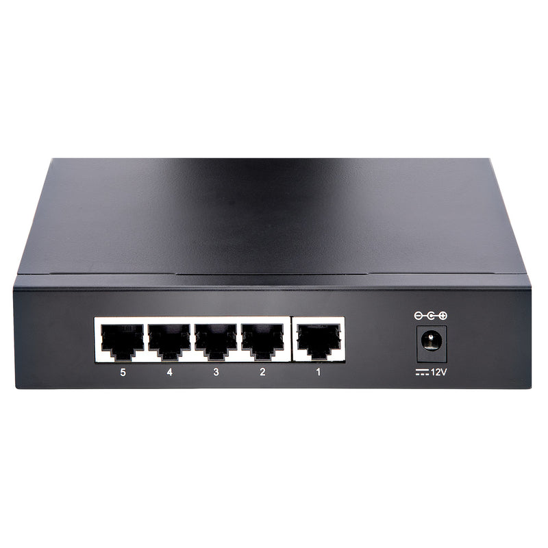 StarTech.com Commutateur 2.5G non géré - Commutateur Gigabit à 5 ports - Commutateur Ethernet 2.5GBASE-T non géré - Répartiteur Ethernet - Rail Din ou montage mural - Multi-Gigabit - Auto-MDIX - 9K Jumbo