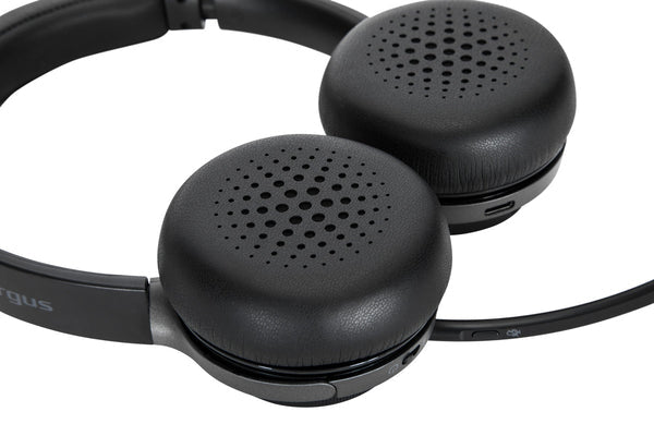 Targus AEH104GL écouteur/casque Avec fil &sans fil Arceau Appels/Musique USB Type-C Bluetooth Noir