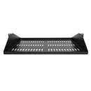 StarTech.com Étagère Rack 19 pouces 2U - Plateau Rackable Universel Ventilé - Étagère Baie de Brassage - Étagère Cantilever Rack 19" - Capacité 91kg - Rangement Rack Informatique - Profondeur 35,6cm (14"), Noir