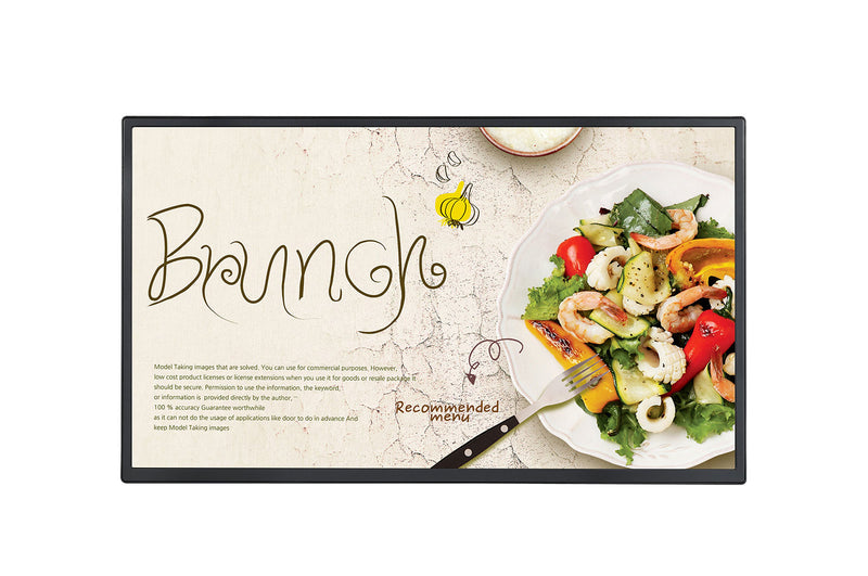 LG 32SM5J-B Digital Signage Display, 32" (81,3 cm) IPS Flat Panel, Wi-Fi, 400 cd/m², Full HD, Zwart, 24/7