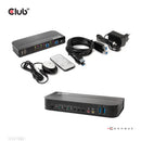 CLUB3D CSV-1382 commutateur écran, clavier et souris Noir