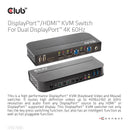 CLUB3D CSV-7210 commutateur écran, clavier et souris Noir