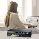 Zyxel GS1915-8EP Beheerde L2 Gigabit Ethernet (10/100/1000) Ethernet-verbinding, ondersteunt Power over Ethernet (PoE) Zwart