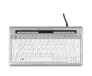 BakkerElkhuizen S-board 840 clavier Bureau USB QWERTZ Allemand Gris clair, Blanc