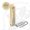 CLUB3D 4-Port USB-A Hub for USB-C – 10Gbps Fast Transfer