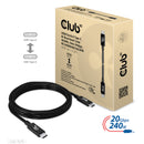 CLUB3D CAC-1575 câble USB USB4 Gen 2x2 2 m USB C Noir