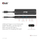 CLUB3D CSV-1596 station d'accueil USB 3.2 Gen 1 (3.1 Gen 1) Type-C Noir