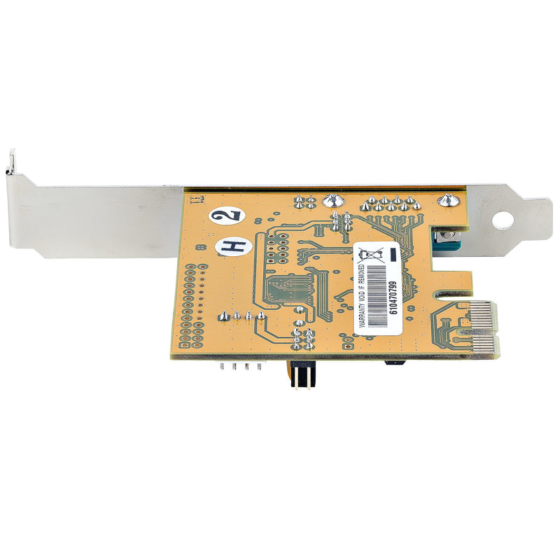 StarTech.com Carte Série PCI Express à 1 port - Carte d'Extension Série PCIe vers RS232 (DB9) - Adaptateur PCIe avec UART 16C1050, Supports Standard ou Profil Bas - Rétention COM, Windows et Linux