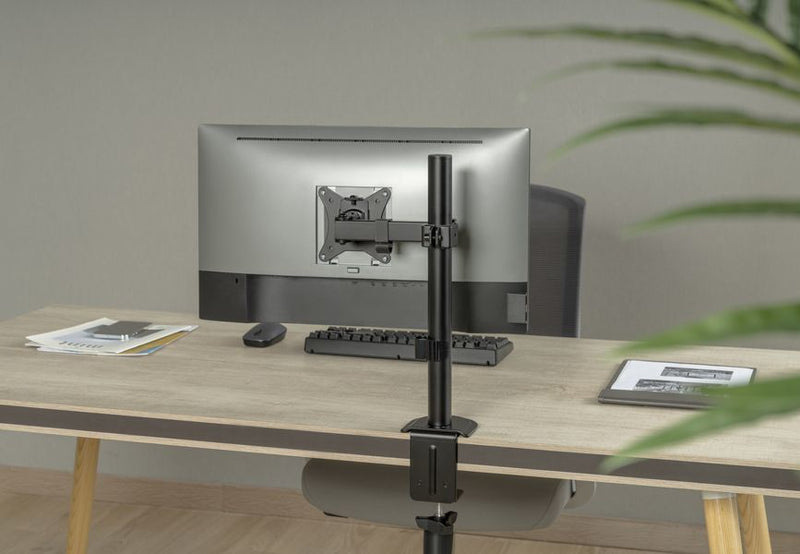 Equip 17"-32" scharnierende monitor bureausteun, zwart