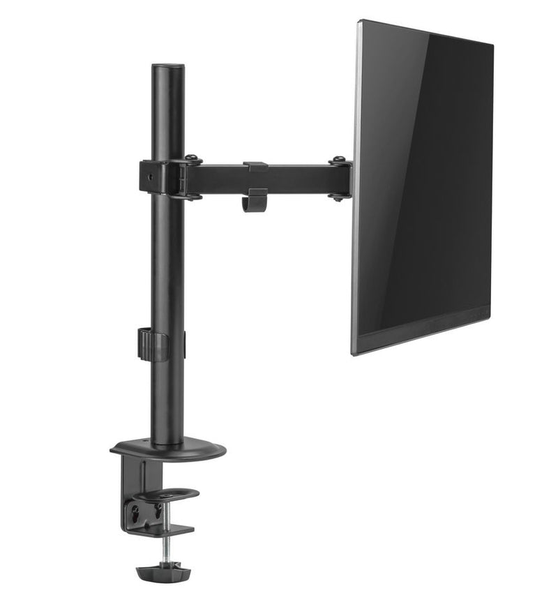 Equip 17"-32" scharnierende monitor bureausteun, zwart