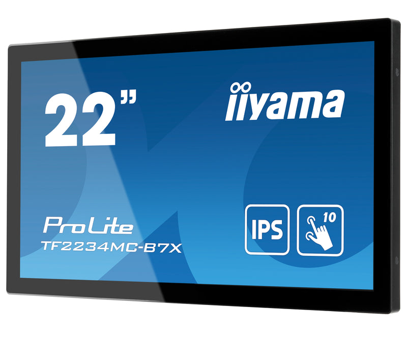 iiyama ProLite TF2234MC-B7X platte pc-monitor 54,6 cm (21.5") 1920 x 1080 Pixels Full HD LED-touchscreen Multi-user Zwart