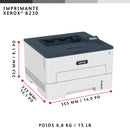 Xerox B230 draadloze A4 duplexprinter 34 ppm, PCL5e/6, 2 laden Totaal 251 vel