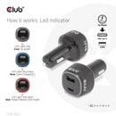 CLUB3D CAC-1922 chargeur d'appareils mobiles Ordinateur portable Noir Allume-cigare Auto