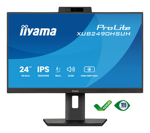 iiyama XUB2490HSUH-B2 écran plat de PC 60,5 cm (23.8") 1920 x 1080 pixels Full HD LED Noir