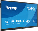 iiyama TE6512MIS-B4AG Dynamisch display Interactief flatpanel 165,1 cm (65") LCD Wifi 400 cd/m² 4K Ultra HD Zwart Touchscreen Geïntegreerde Android-processor 24/7
